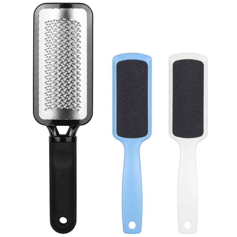 BTYMS 3 Pieces Colossal Foot Files Kit Foot Scrubber Foot Rasp and Double-Sided Heel Files Pedicure Tools Callus Remover Stainless Steel Feet Scraper Foot Grater for Dead Skin - Image 1