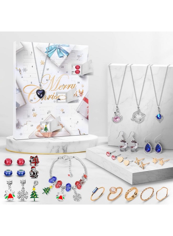 ANSEE Jewelry Advent Calendar 2024 for Women, Christmas Countdown Calendar 24 Days with Charm Bracelets Necklaces Rings Earrings Xmas Surprise Gifts  - Image 1