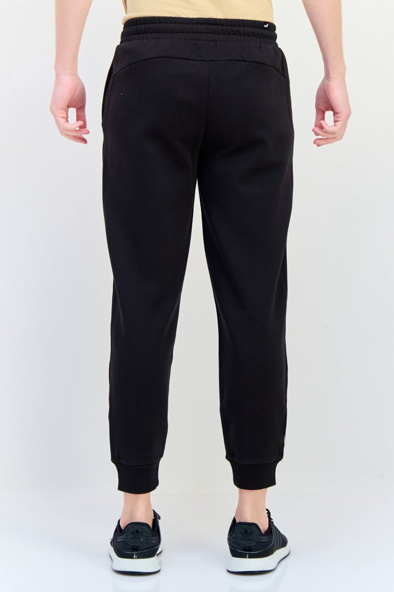 PUMA سروال رياضي للرجال بشعار العلامة التجارية، خارجي، أسود - Image 3