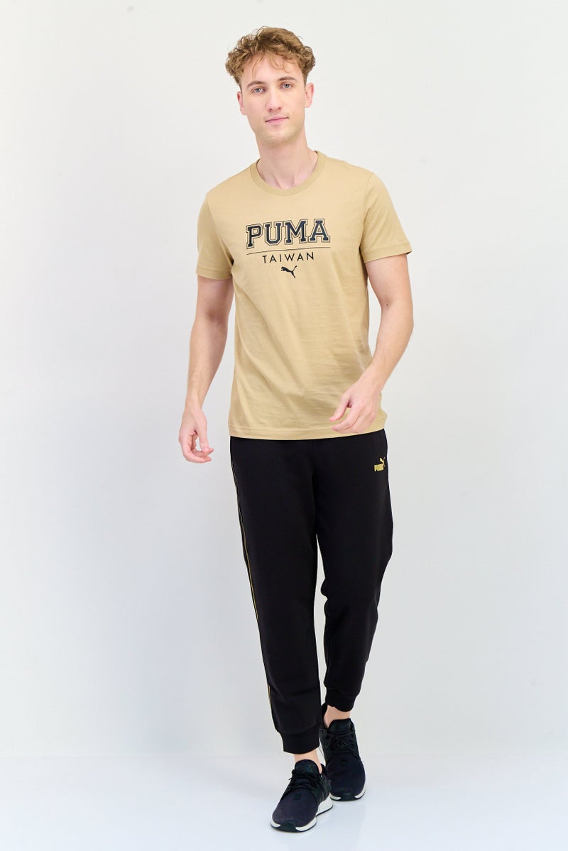 PUMA سروال رياضي للرجال بشعار العلامة التجارية، خارجي، أسود - Image 4