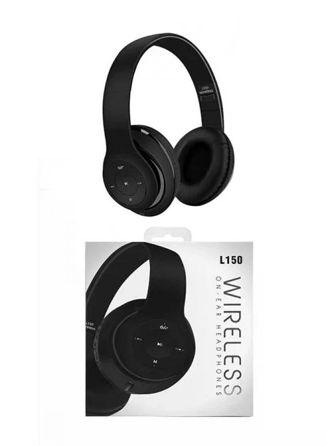 L150 Wireless Bluetooth Headset – Microphone – FM Radio – Memory Card Slot – Foldable Compatible with mobile and computer - Image 3