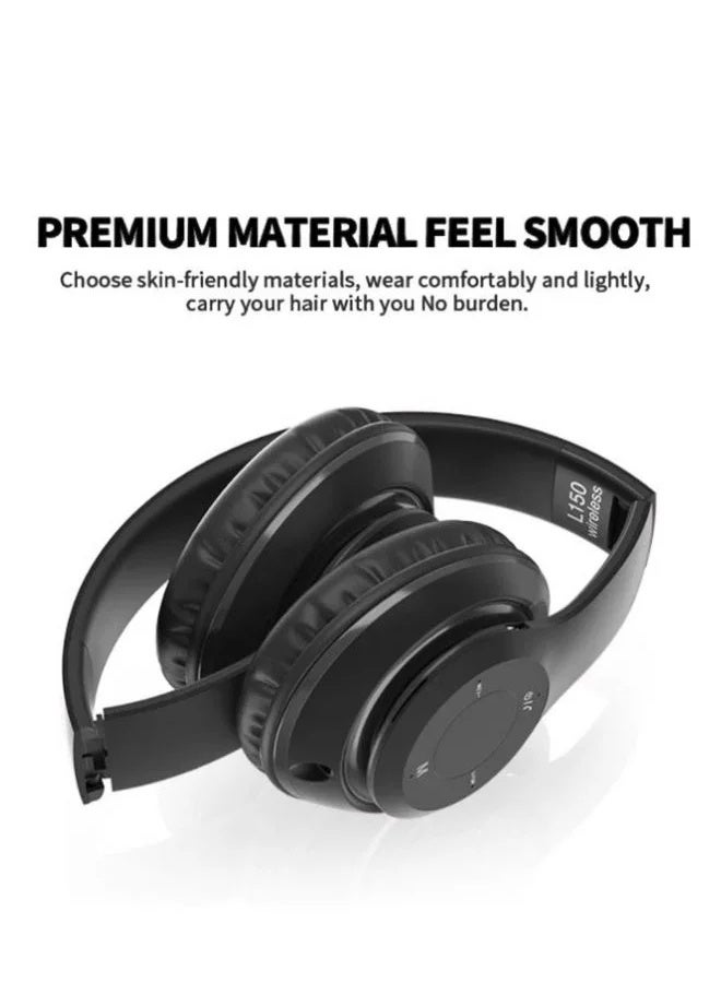 L150 Wireless Bluetooth Headset – Microphone – FM Radio – Memory Card Slot – Foldable Compatible with mobile and computer - Image 4