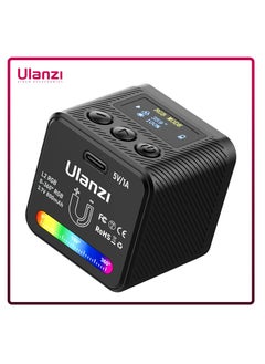 كاميرا فيديو  L2 RGB Mini COB، قابلة للتعتيم، إضاءة ملونة بالكامل بزاوية 360 درجة، مع موزع للتصوير على شكل قرص العسل، لكاميرا DSLR