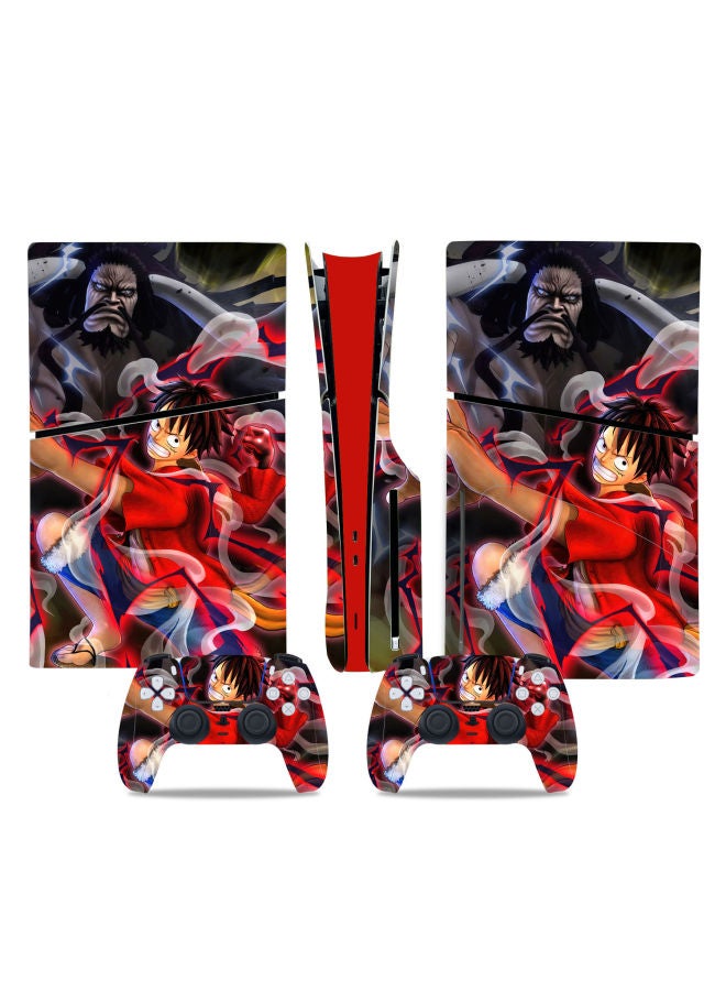 Ps5 Slim Console Skin Sticker Cartoon Protective Film Pain Relief Patch Digital Computer Game Protective Film-Color:TN-P5SDisc-0529 - Image 1