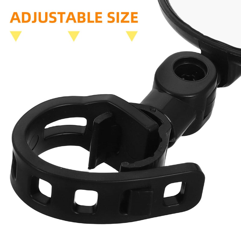 8cm Convex Bike Rearview Mirror Handlebar Mount for Electric Mountain Bikes Safety Cycling - Image 4