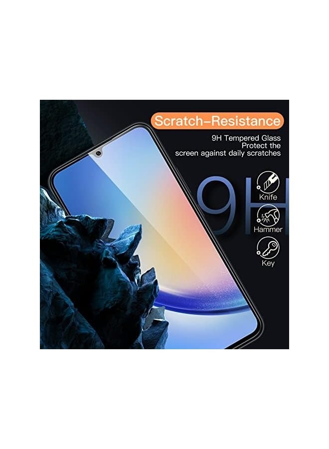 Jetech Screen Protector for Galaxy A34 5G 6.6-Inch, 9H Tempered Glass Film, Anti-Scratch, HD Clear, 3-Pack - Image 3