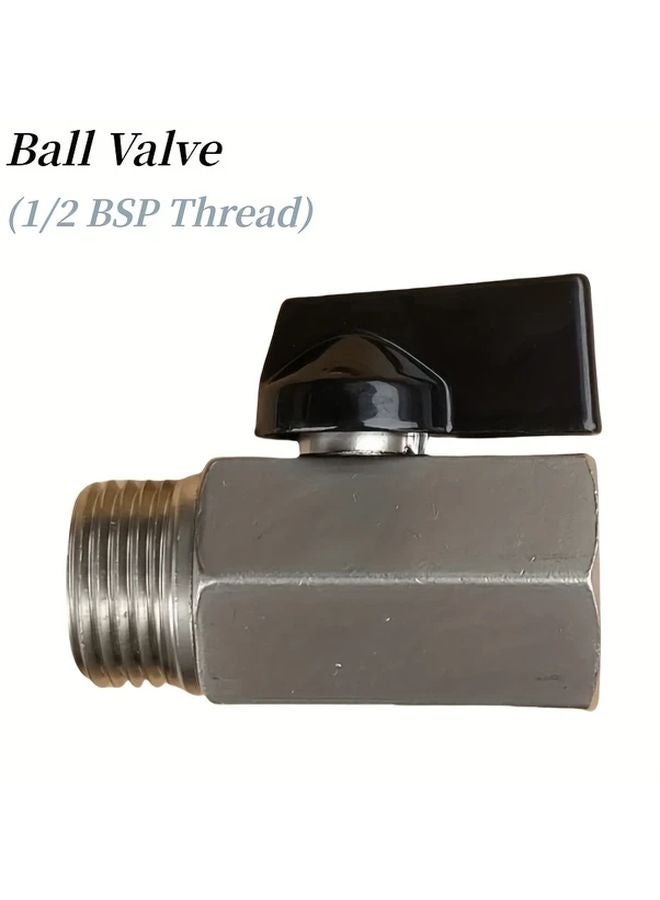 1 2 Inch Ball Valve Nickel Plated Heavy Duty For Air Compressors Pumps Water Makers - Image 3