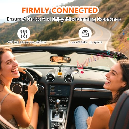 MENGBEI Car Cymbal Air Vent, Mini Car Crash Cymbals, Add Fun to Your Drive with Car Drum | A Great Gift For Drummers And Music Lovers | All Vehicle Types (Silver, 5.5 Inch) - Image 4