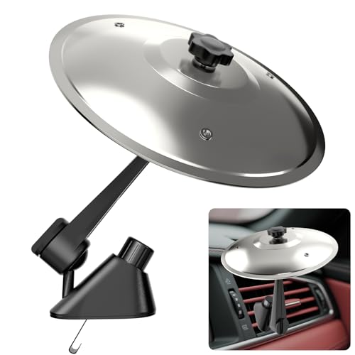 MENGBEI Car Cymbal Air Vent, Mini Car Crash Cymbals, Add Fun to Your Drive with Car Drum | A Great Gift For Drummers And Music Lovers | All Vehicle Types (Silver, 5.5 Inch) - Image 1
