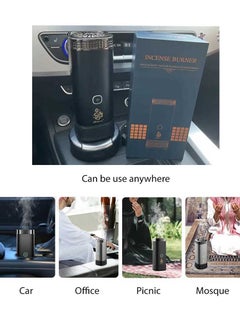Bukhoon Upgraded Electronic Car Incense Burner with Oud Box Storage and Lock Safety Function – X021, 19.6 x 9.6 x 8.4 cm  - Image 5