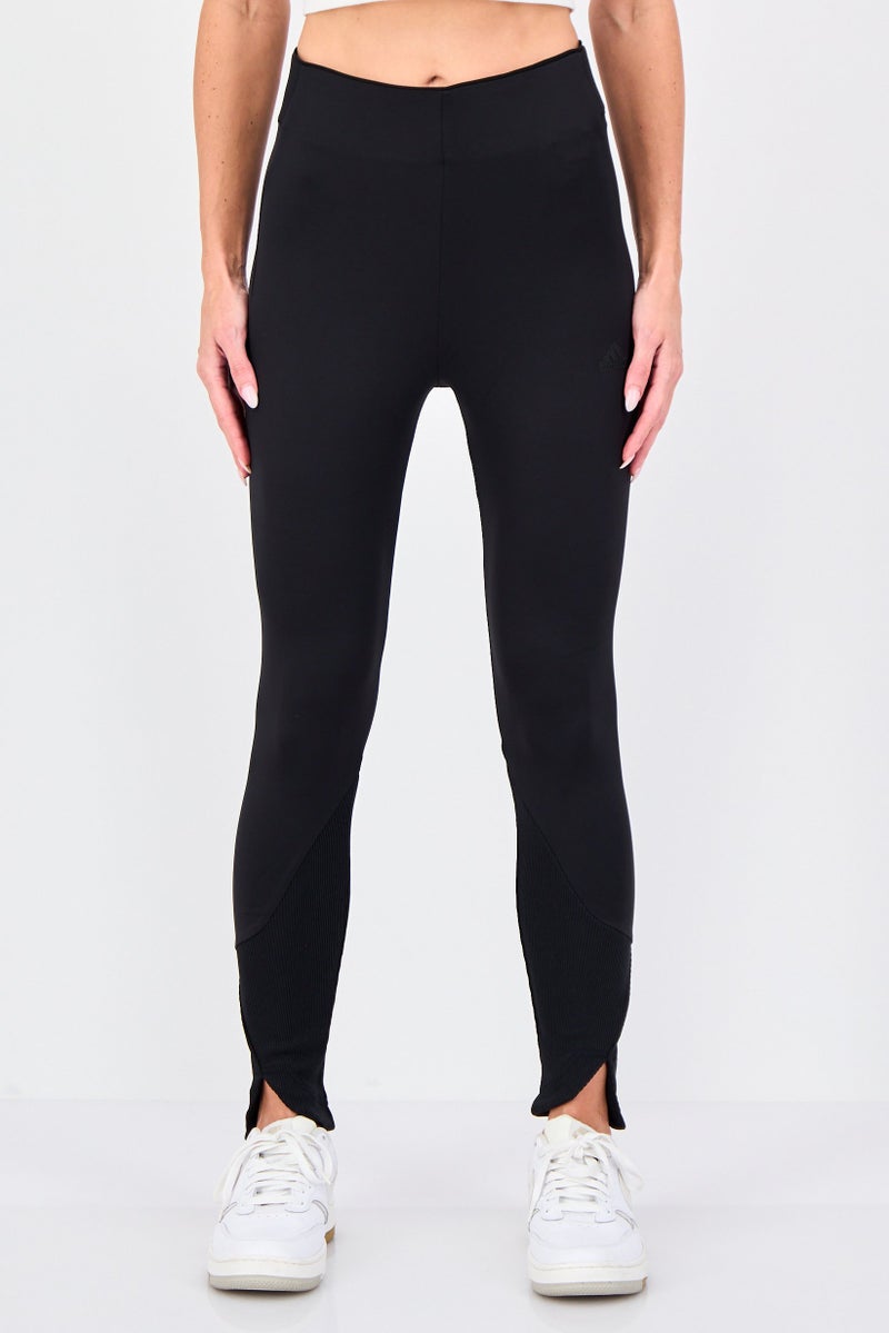 Adidas Women Sportswear Fit Brand Logo Training Leggings, Black - Image 1