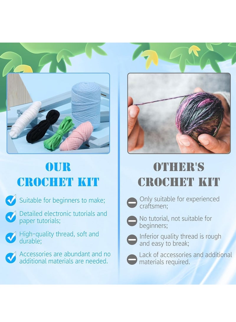 SYOSI Crochet Kit for Beginners Adults, Easy Yarn Crocheting, Step-by-Step Video Tutorials, Beginner Kit, Animals(Little Koala) - Image 4