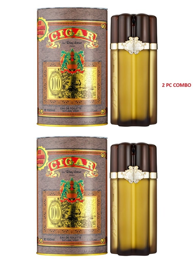 Remy Latour Cigar EDT 100ml 2 Piece Bundle for Men