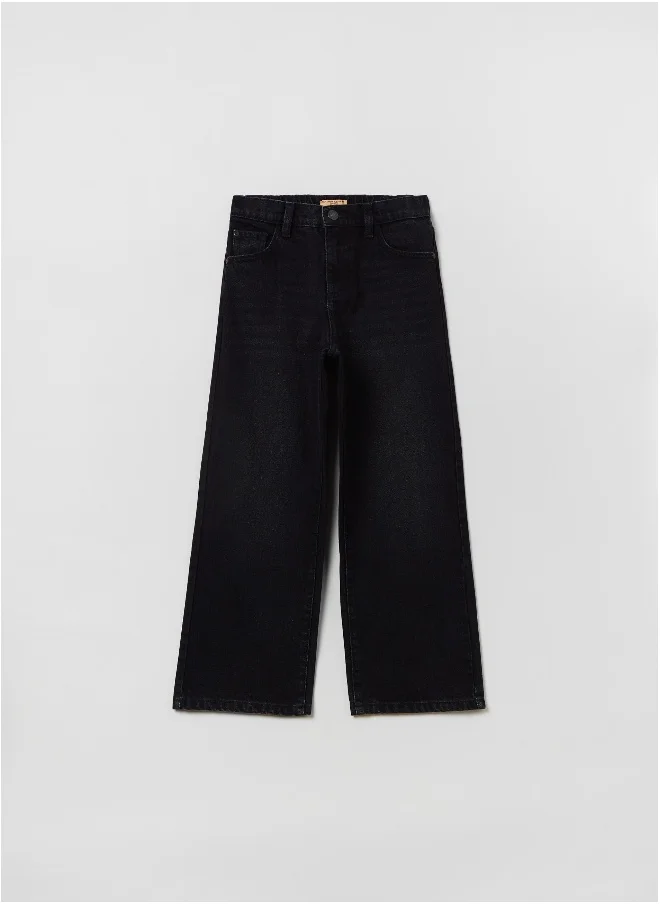او في اس Culotte jeans with five pockets