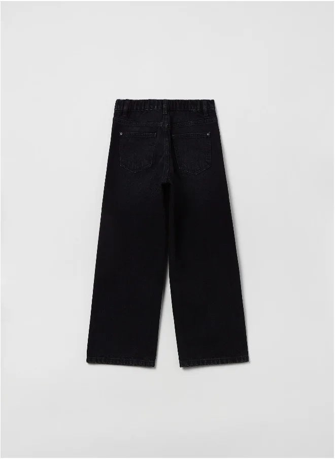 او في اس Culotte jeans with five pockets