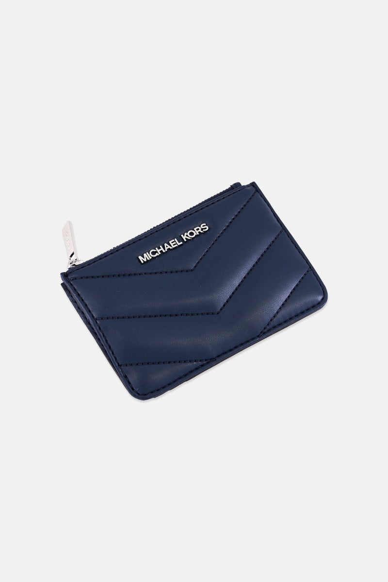 Michael Kors Men Brand Logo Coin Pouch With Card Slots, Navy  - Image 3