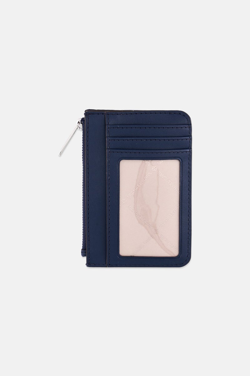 Michael Kors Men Brand Logo Coin Pouch With Card Slots, Navy  - Image 2