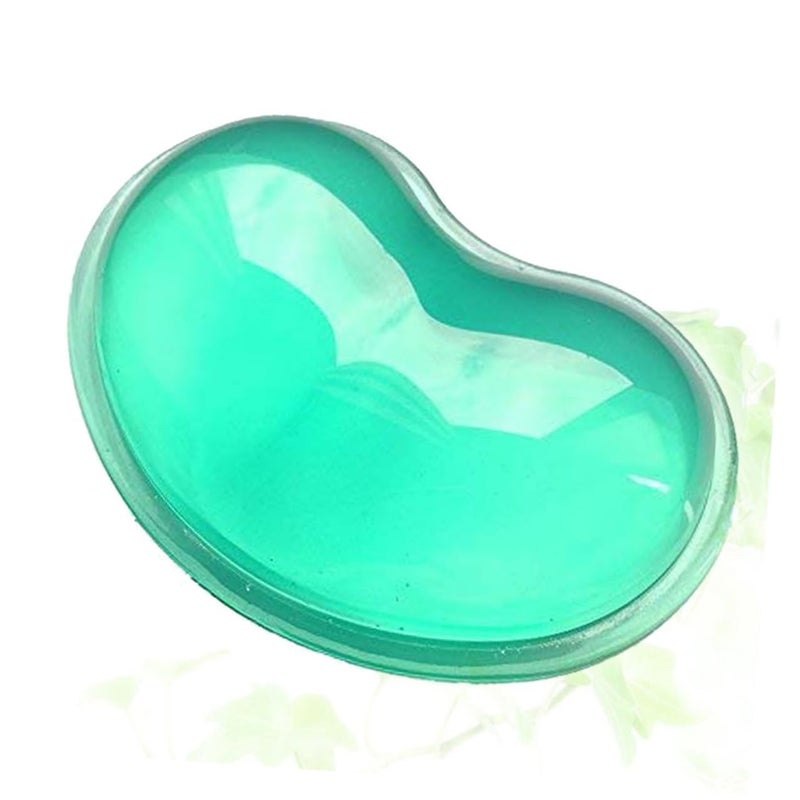 Green Heart Shaped Ergonomic Gel Mouse Pad with Wrist Cushion Support - Image 4