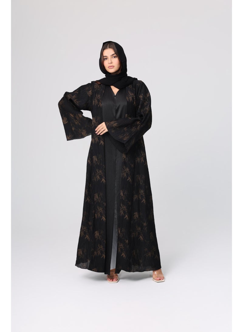 IKKXA Pattern Design Wide Sleeves Abaya ABY1114 - Image 1