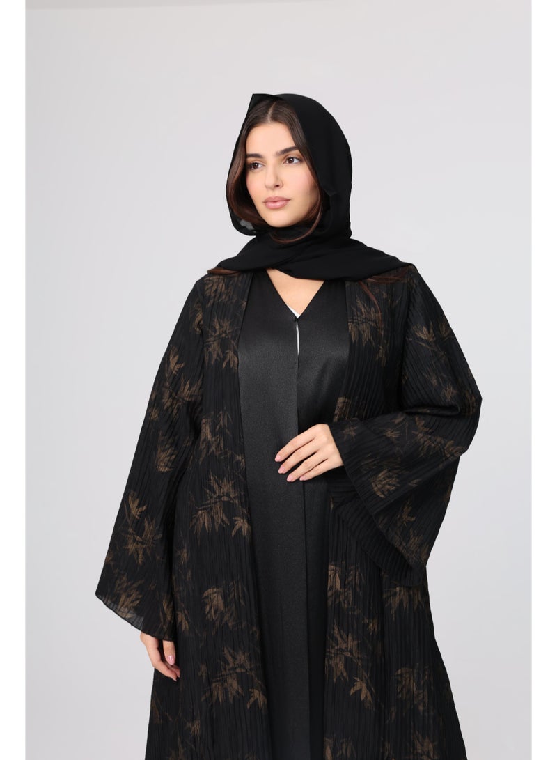 IKKXA Pattern Design Wide Sleeves Abaya ABY1114 - Image 3