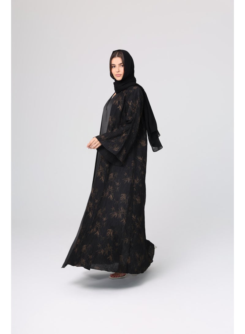 IKKXA Pattern Design Wide Sleeves Abaya ABY1114 - Image 2
