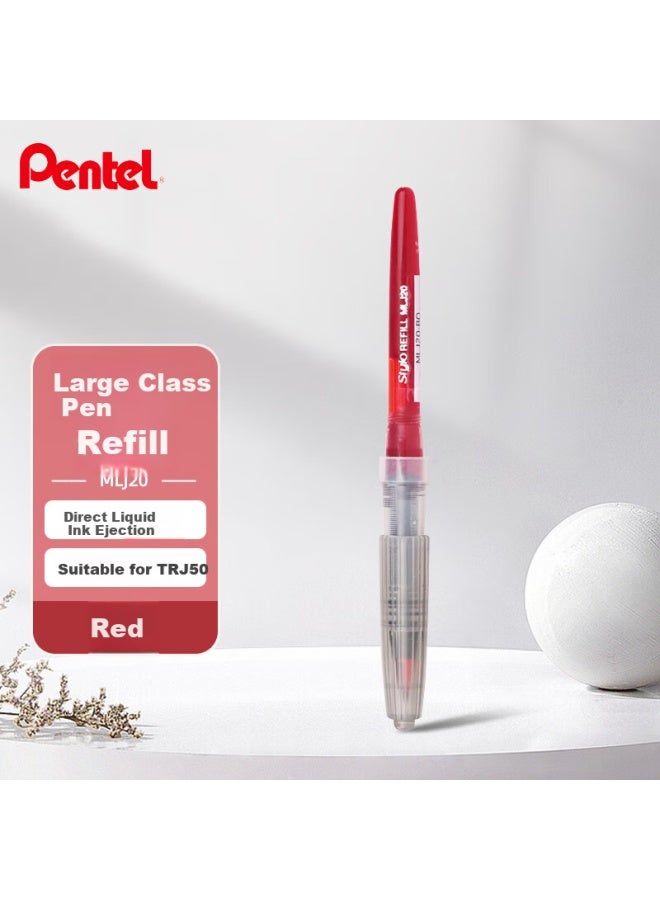 Pentel Refill For Sign Pen 0.7-2.0Mm, Hand Drawing Comic Sketch Pen Refill (Compatible With Trj50) Mlj20 Red - Image 1