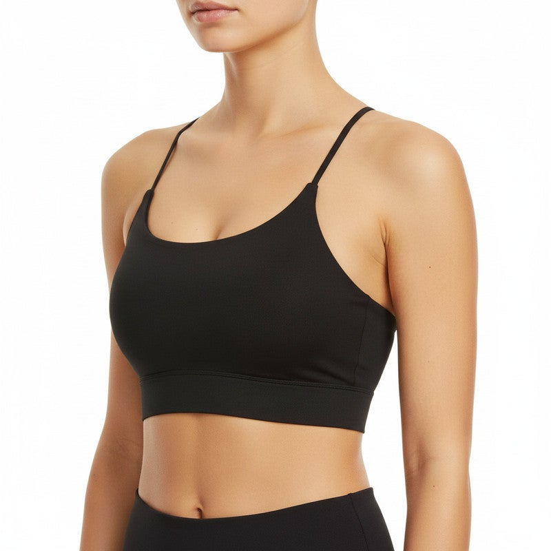 JOANNA Women's Summer Casual Camisole Spaghetti Strap Slim Fit Crop Top - Image 2
