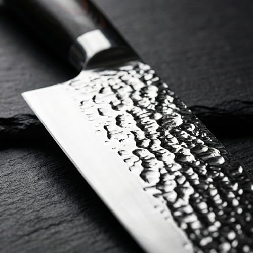 imarku Nakiri Knife, Razor Sharp 7 Inch Multipurpose Vegetable Japanese Chef Knife, High Carbon Stainless Steel Meat Cleaver, Gyutou Knife with Ergonomic Handle, Fathers Day Gift for Dad - Image 4