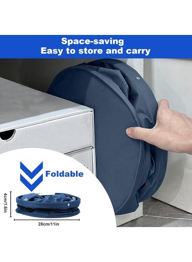 Arabest 17L Cleaning Tool Storage Basket, Foldable Cleaning Supply Caddy, Cleaning Caddy Cleaning Products Organizers, Portable Multi Cleaning Bucket Bag for Home, Garden - Image 5