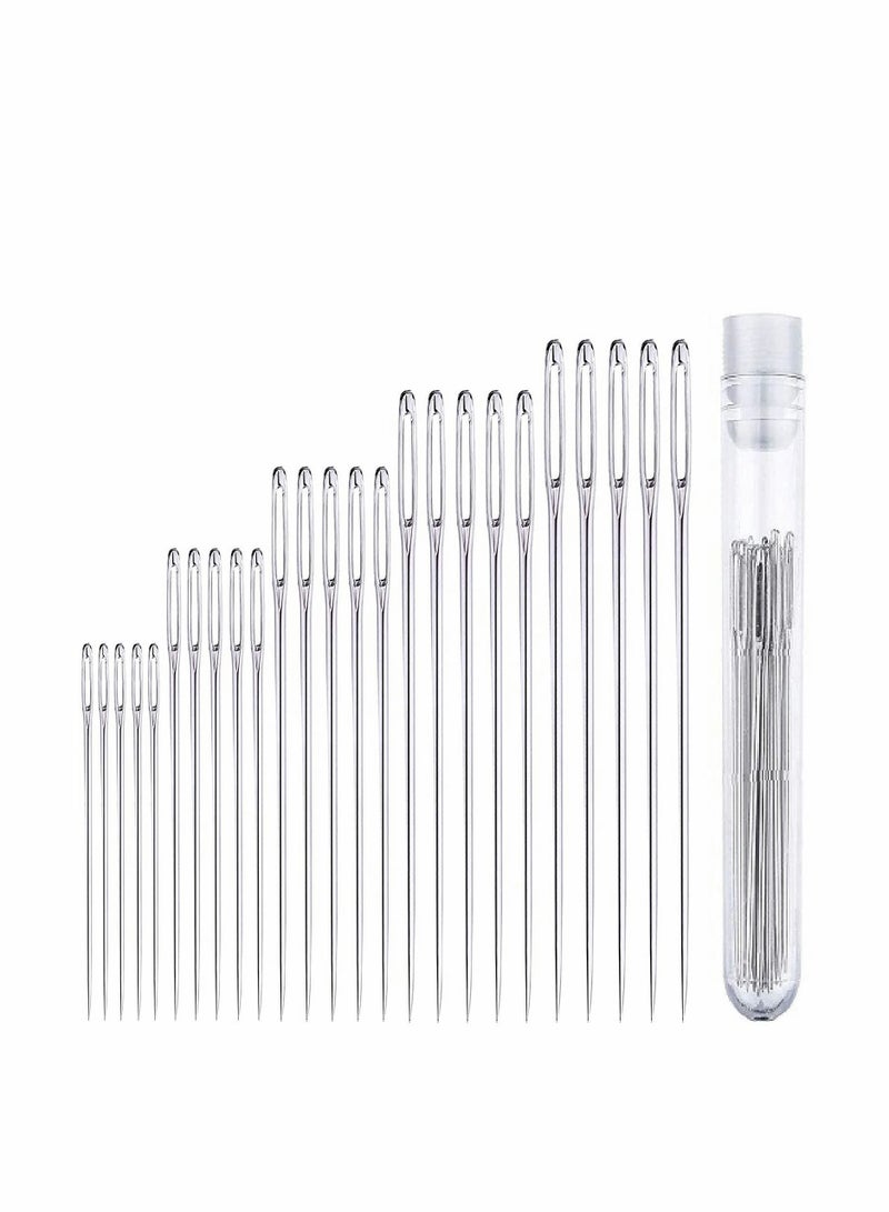 NIBEMINENT Large Eye Needles,Large Stitching Needles for Hand Sewing, Assorted Sizes, Sewing Needles, Embroidery 25 Pcs - Image 1