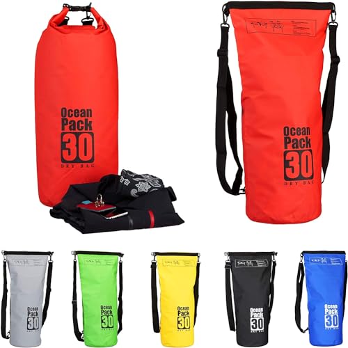 Delzon Ocean Pack Bag: Adventure-Ready Waterproof Sports Dry Bag for Travel Organization (30-Liter) - Image 1