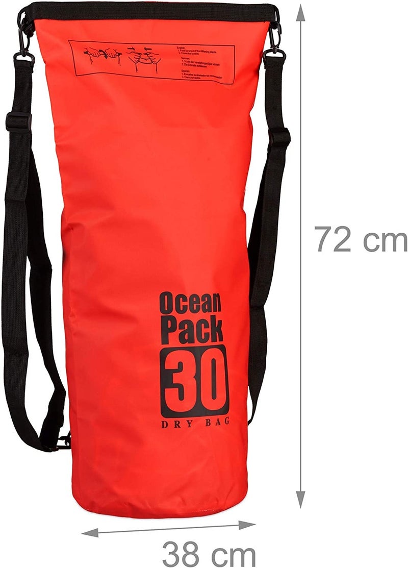 Delzon Ocean Pack Bag: Adventure-Ready Waterproof Sports Dry Bag for Travel Organization (30-Liter) - Image 3