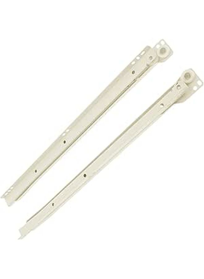2pcs 12 Inch Side Mount Drawer Slides Cabinet Rails Roller Wheels for Furniture Drawers and Keyboard Tray - Image 1