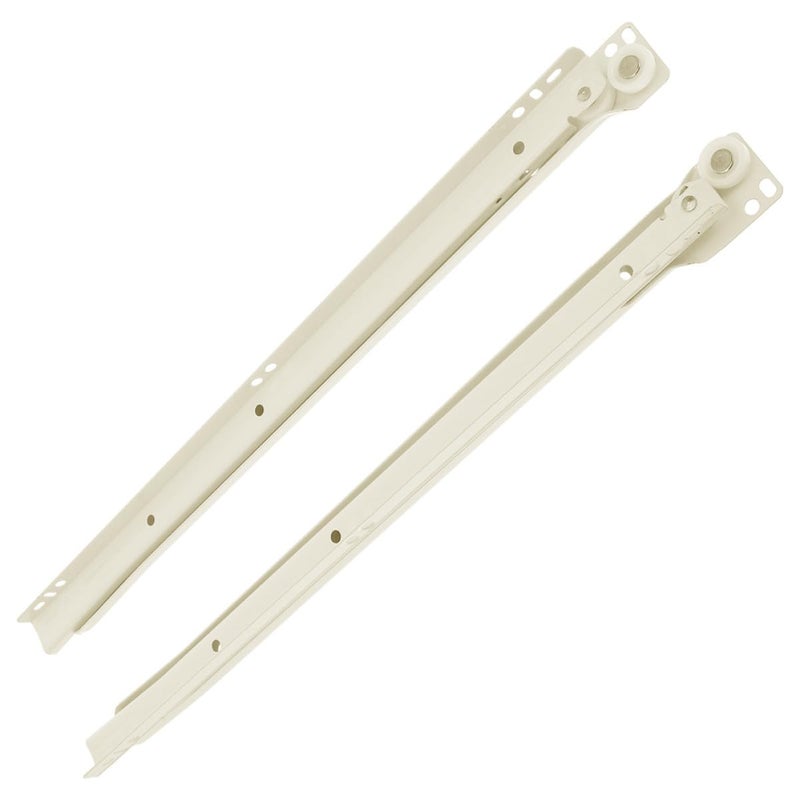 2pcs 12 Inch Side Mount Drawer Slides Cabinet Rails Roller Wheels for Furniture Drawers and Keyboard Tray - Image 2