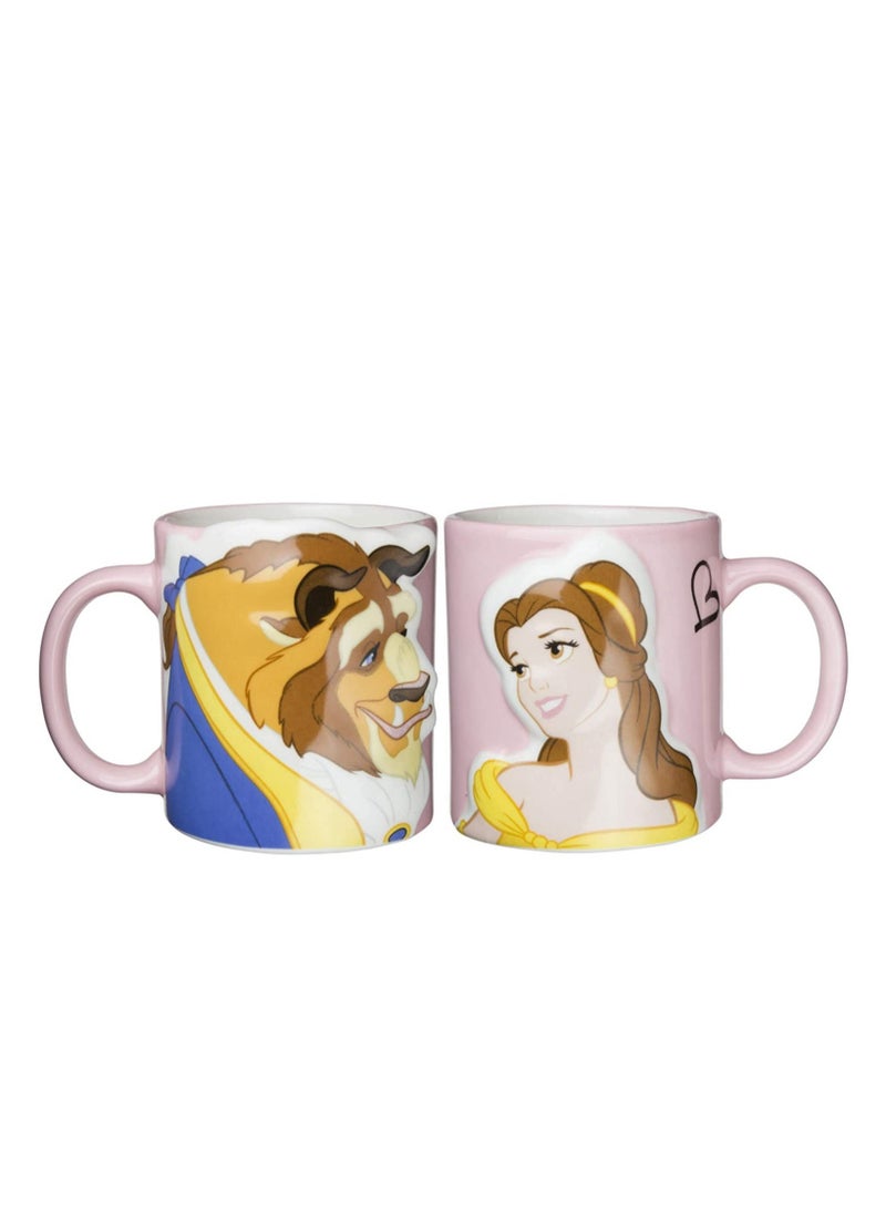 Generic - Lovely Disney Ceramic Princess Beauty And the Beast Disney Character Pair Coffee Mugs Good Gift - Image 1