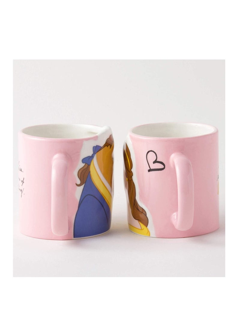 Generic - Lovely Disney Ceramic Princess Beauty And the Beast Disney Character Pair Coffee Mugs Good Gift - Image 1