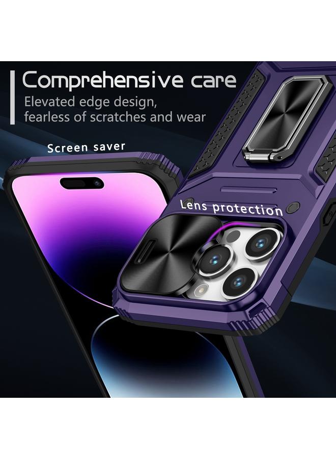 اس-توب جراب لهاتف iPhone 15 Pro Max Camshield Robot TPU Hybrid PC Phone Case - Image 4