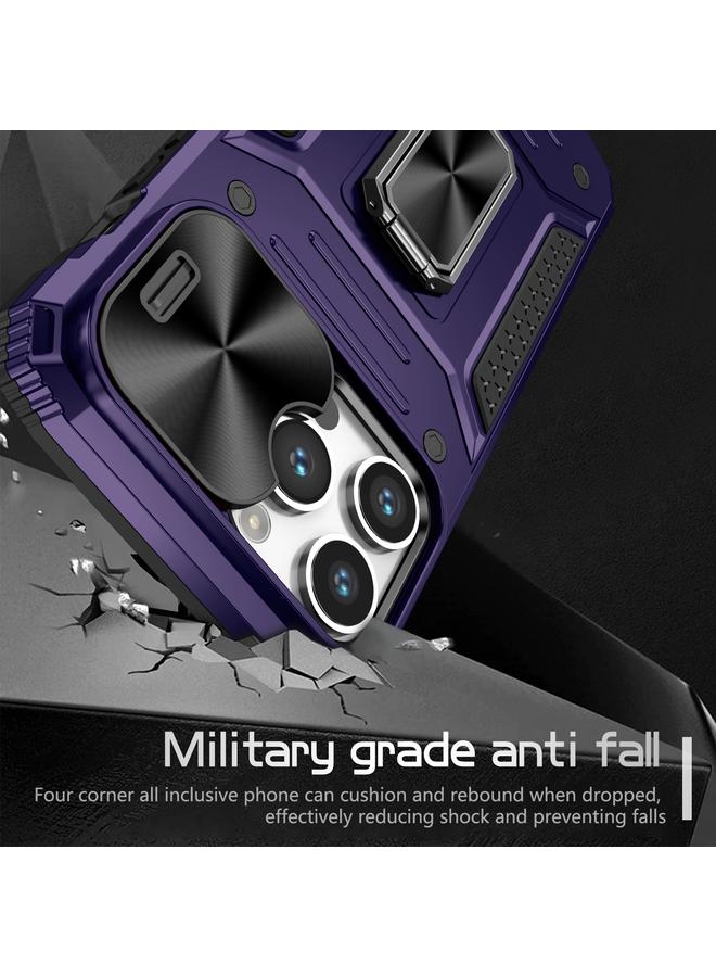 اس-توب جراب لهاتف iPhone 15 Pro Max Camshield Robot TPU Hybrid PC Phone Case - Image 3