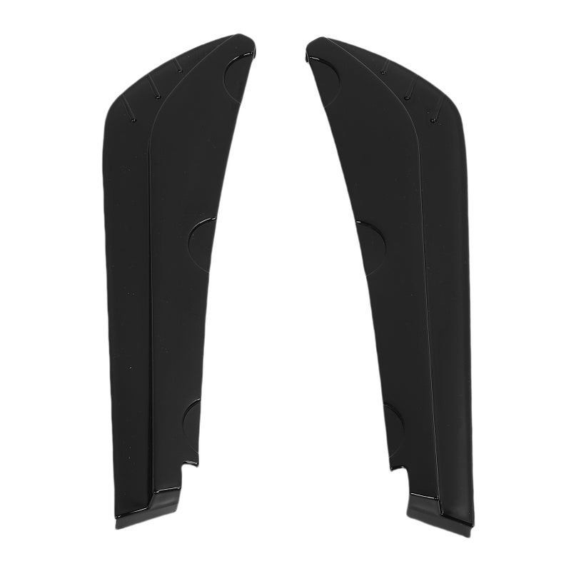 2PCS Rear Bumper Lip Splitter Canard Protector Left Right Side 40cm Anti Collision Rear Bumper Diffuser Spoiler Universal for Vehicles Glossy Black - Image 5