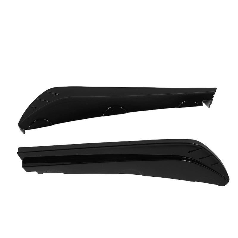 2PCS Rear Bumper Lip Splitter Canard Protector Left Right Side 40cm Anti Collision Rear Bumper Diffuser Spoiler Universal for Vehicles Glossy Black - Image 2