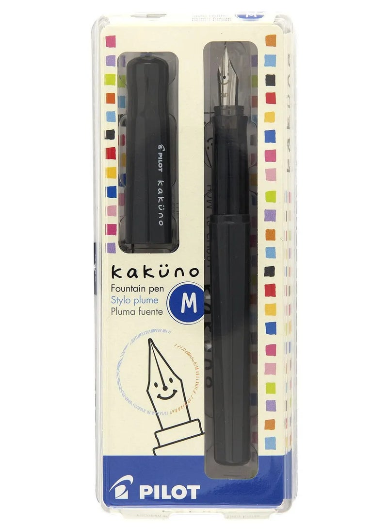 Pilot Kakuno Fountain Pen Of Biginners, Medium Nib, Glay Body (Fka-1Sr-Gym) - Image 1