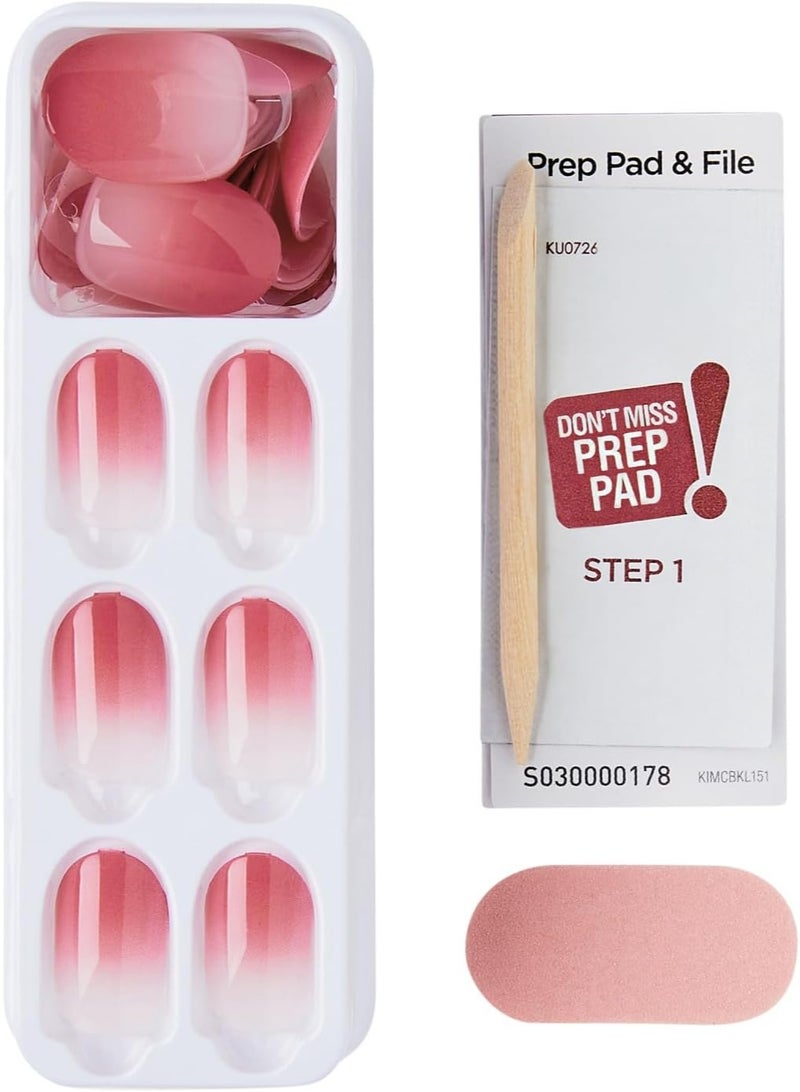 إمبريس IMC50C أظافر imPRESS The No Glue Mani اللاصقة – بتدرج وردي (30 ظفرًا) - Image 4