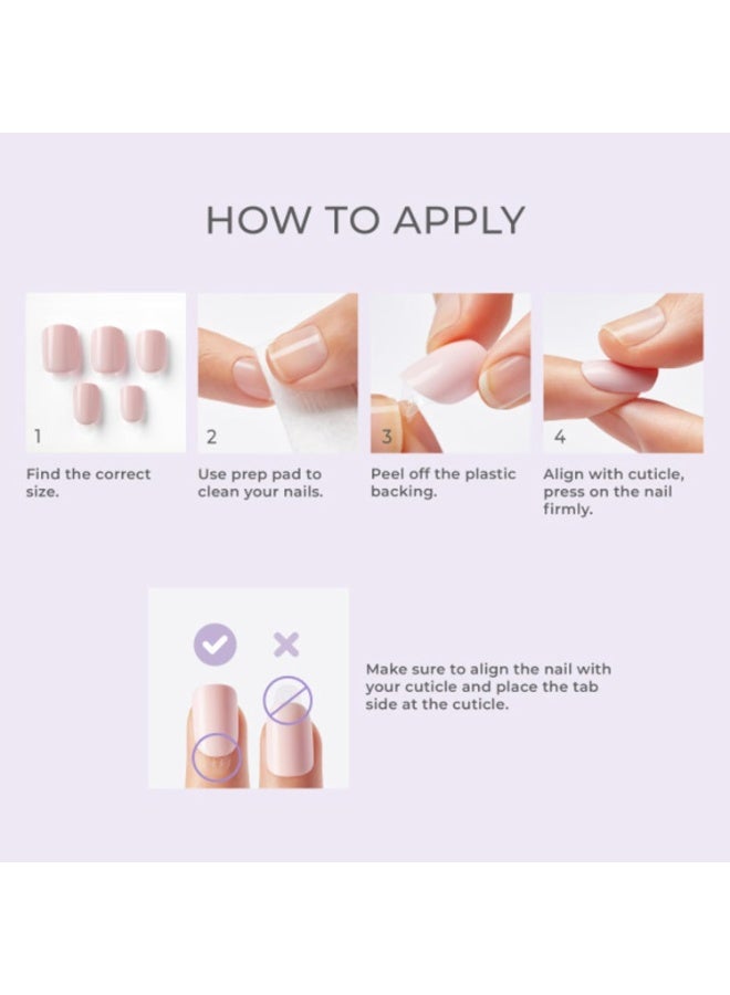 إمبريس IMC50C أظافر imPRESS The No Glue Mani اللاصقة – بتدرج وردي (30 ظفرًا) - Image 3
