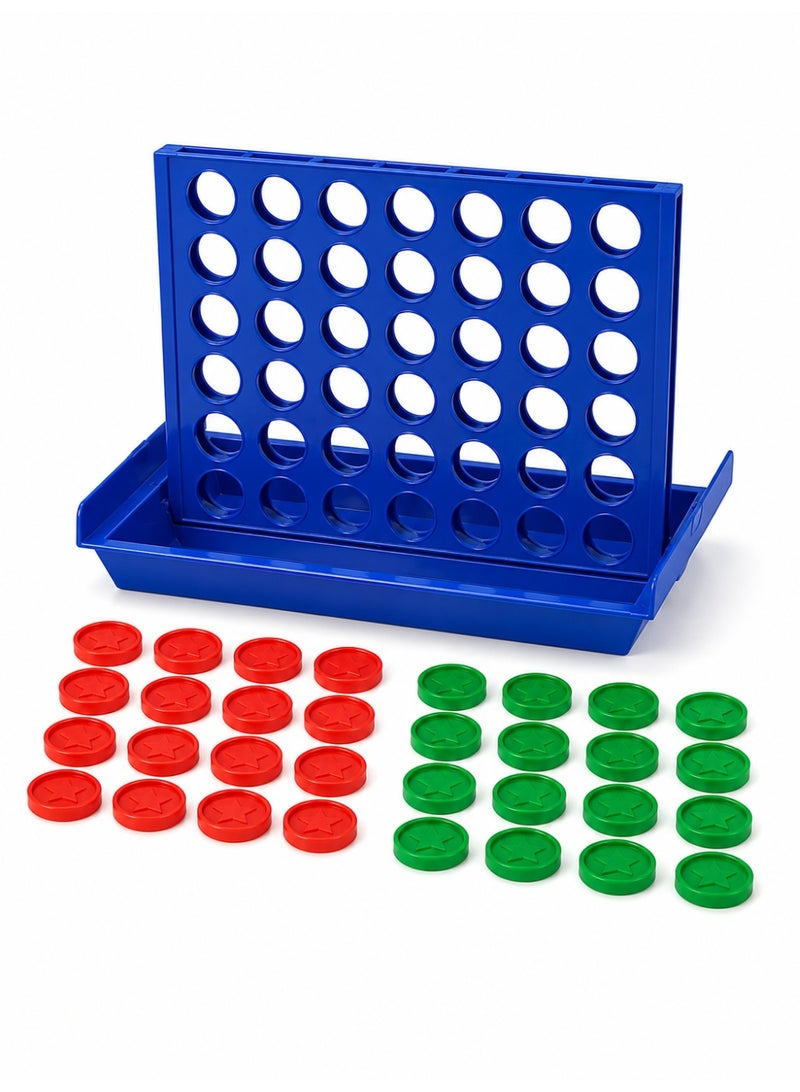 Bingo – a 2-player strategy and thinking game – a colorful block puzzle game to develop focus, thinking, manual skills, and social interaction – Four in Arrow plastic board games - Image 3