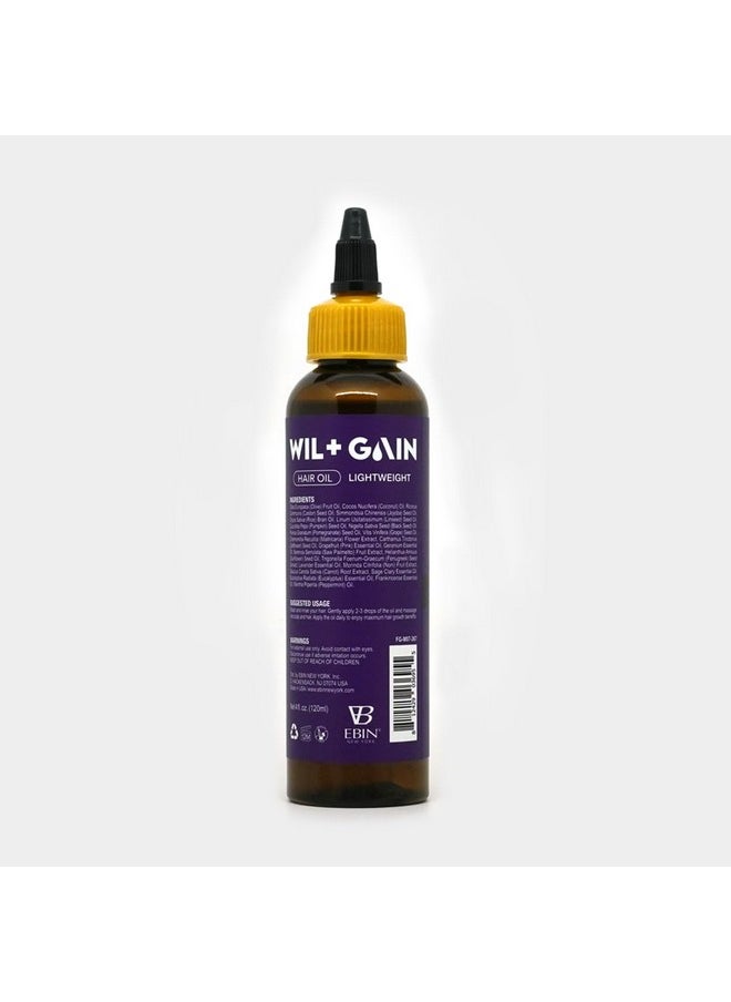 EBIN NEW YORK 100% Natural Oil Infused Saw Palmetto Fenugreek Green Tea Promote A Healthy Scalp And Hair Growth Max Gro Hair Oil 4Oz/ 120Ml (Lightweight)  - Image 2