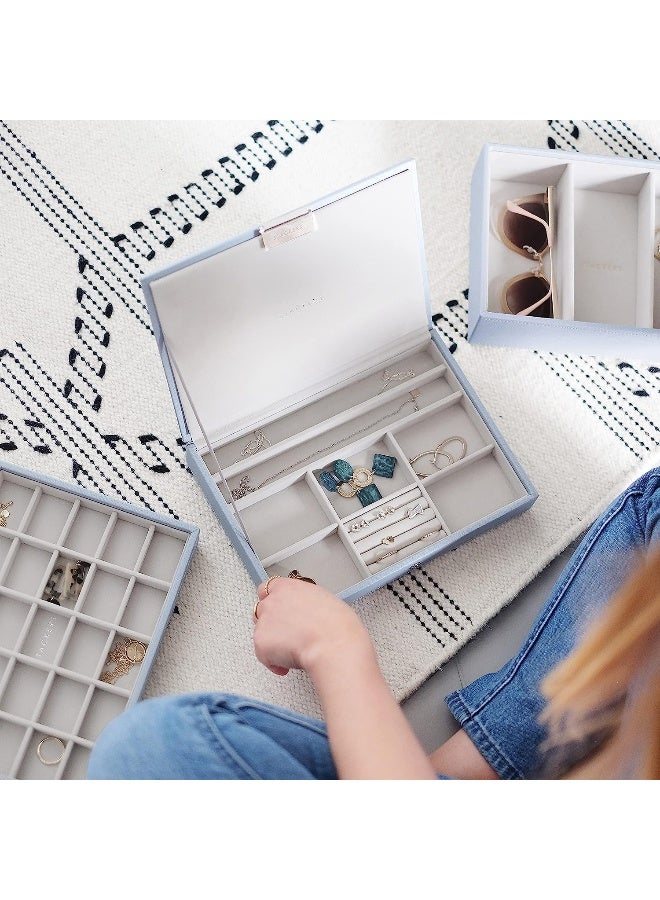 Stackers Dusky Blue Classic Medium Jewellery Box, Set of 3 - Image 2