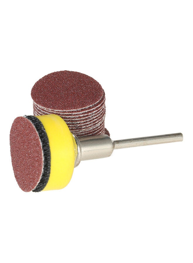 إسكدنيا طقم أوراق صنفرة مكون من 100 قطعة بني/ رمادي/ أصفر - Image 4