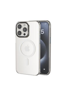 Mezone iPhone 14 Pro Max Clear MagSafe Phone Case, Shock Absorbing, Anti Scratch & Anti-Yellowing Case Black  - Image 1
