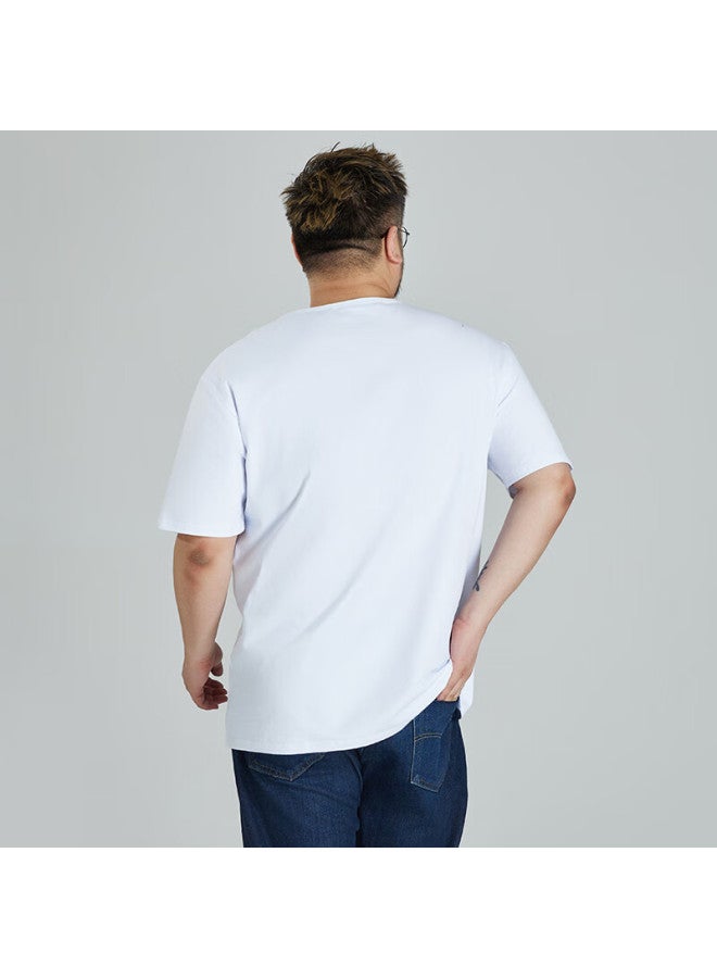 Ayoupang Summer Plus Size Cotton Loose Thin Elastic Short Sleeve Men's T-shirt - Image 5