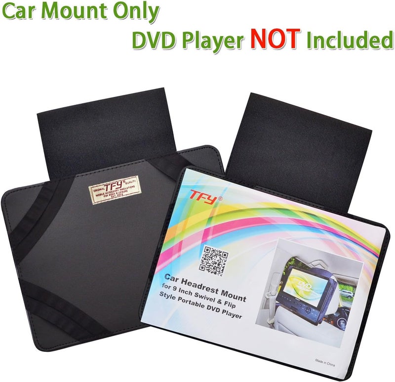 TFY Car Headrest Mount for Portable DVD Player Also Fit Swivel Flip Style Portable DVD Players with 9 to 95 inch LCD Screens 2 Pieces - Image 2